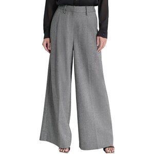 DKNY Womens Size 16 High-Rise Wool Blend Wide-Leg Pants NEW